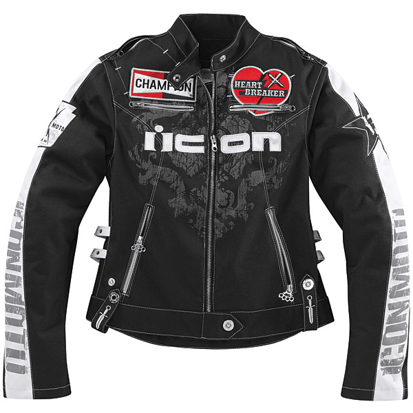 Blouson Moto ICON Hella Heartbreaker Black
