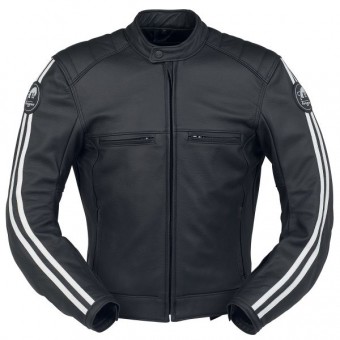 Blouson Moto Furygan Forty Four Noir Blanc