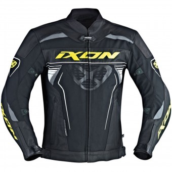 Blouson Moto Ixon Frantic Black White Yellow