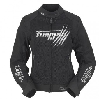 Blouson Moto Furygan Genesis Claw Vented Lady Noir Blanc