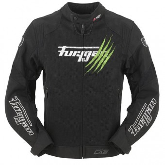 Blouson Moto Furygan Genesis Claw Vented Noir Blanc Vert