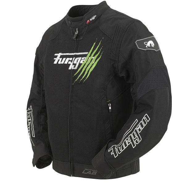 Furygan Genesis Claw Vented Noir Blanc Vert