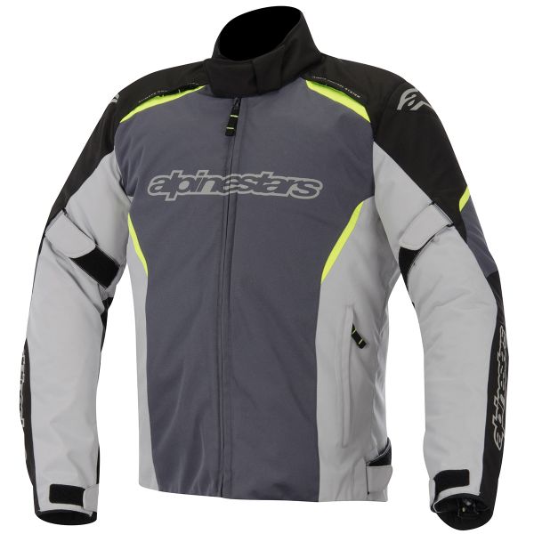 Blouson Moto Alpinestars Gunner Waterproof Black Gray Yellow Fluo Blouson Moto Alpinestars Gunner Waterproof Black Gray Yellow Fluo
