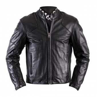 Blouson Moto Helstons Heat Leather Antik Perforated Black Blouson Moto Helstons Heat Leather Antik Perforated Black
