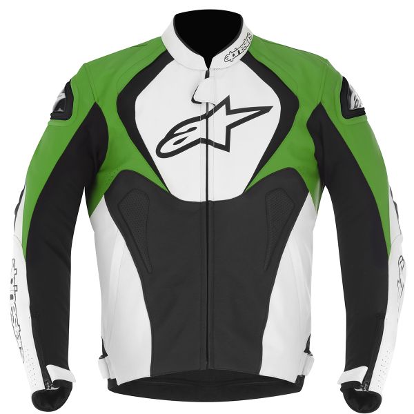 Blouson Moto Alpinestars Jaws Noir Blanc Vert