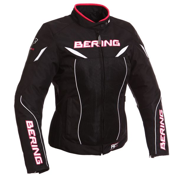 Blouson Moto Bering Lady Kwerk Noir Blanc Fuchsia Blouson Moto Bering Lady Kwerk Noir Blanc Fuchsia