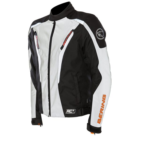 Blouson Moto Bering Max Noir Orange