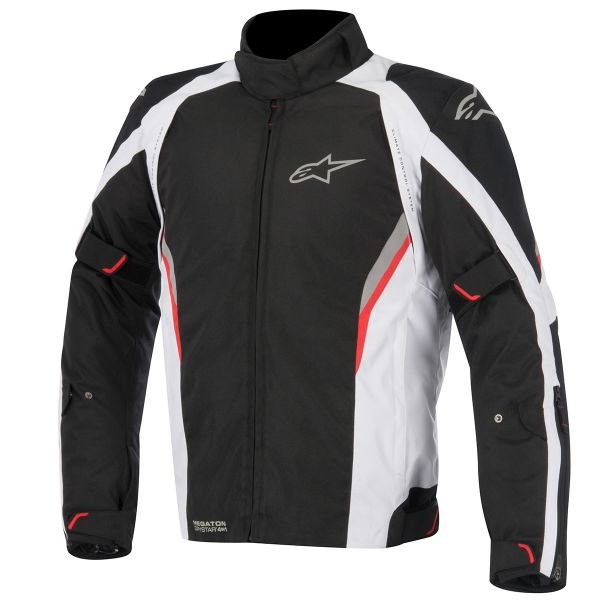 Blouson Moto Alpinestars Megaton Drystar Black White Red Blouson Moto Alpinestars Megaton Drystar Black White Red