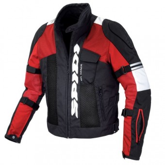 Blouson Moto Spidi Netrace Noir Rouge