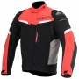 Blouson Moto Alpinestars Pikes Drystar Black Red White