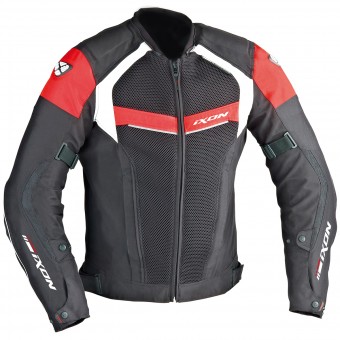 Blouson Moto Ixon Stratus HP Noir Blanc Rouge