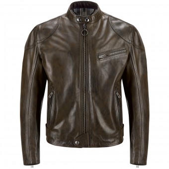 Blouson Moto Belstaff Supreme Black Brown Blouson Moto Belstaff Supreme Black Brown