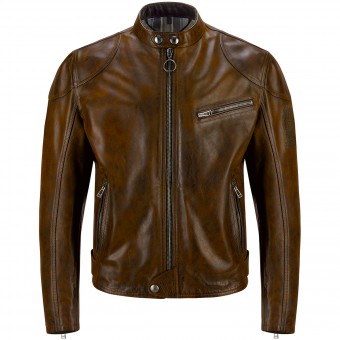 Blouson Moto Belstaff Supreme Burnt Cuero Blouson Moto Belstaff Supreme Burnt Cuero