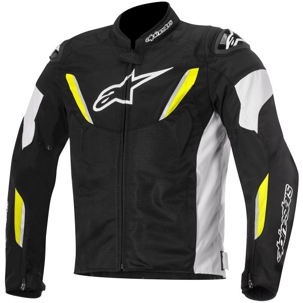 Blouson Moto Alpinestars T-GP R Air Black White Yellow Fluo