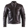 Blouson Moto Helstons Trust Leather Dirty Brown