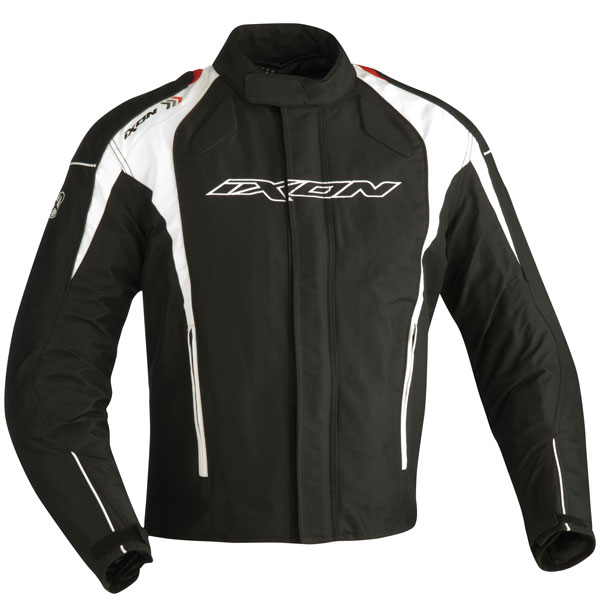 Blouson Moto Ixon Nickel Noir Blanc