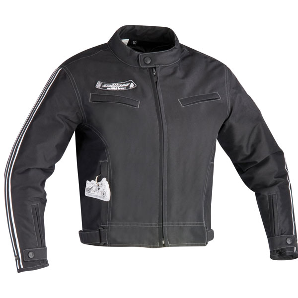 Blouson Moto Ixon Xenon Noir Blanc