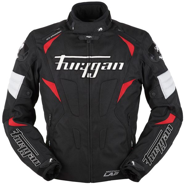 Blouson Moto Furygan Wind Noir Blanc Rouge