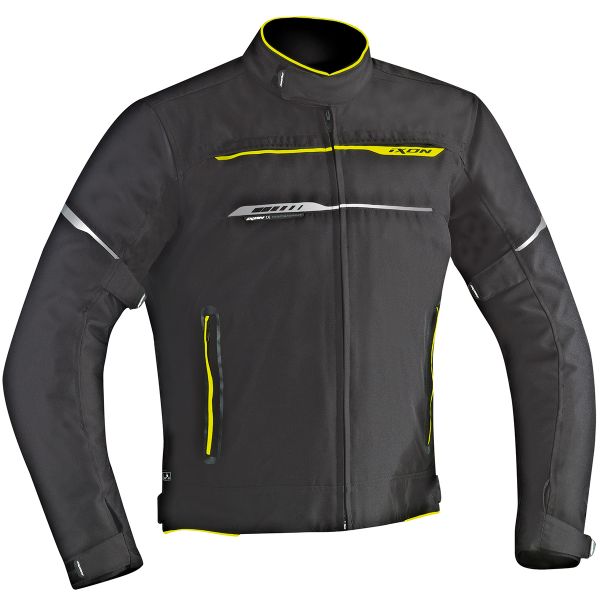 Blouson Moto Ixon Zetec HP Black Yellow Fluo