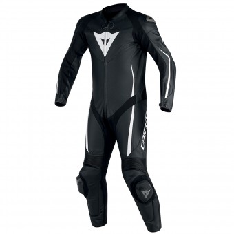 Combinaison Moto Cuir Dainese Assen 1PC Perf Black White Combinaison Moto Cuir Dainese Assen 1PC Perf Black White