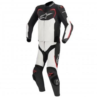 Combinaison Moto Cuir Alpinestars GP PRO 2PC Black White Red