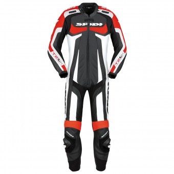 Combinaison Moto Cuir Spidi T-2 Kangaroo Wind Pro Noir Rouge