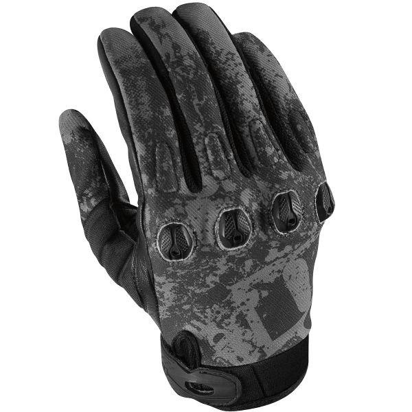 Gants Moto ICON Etched Grey