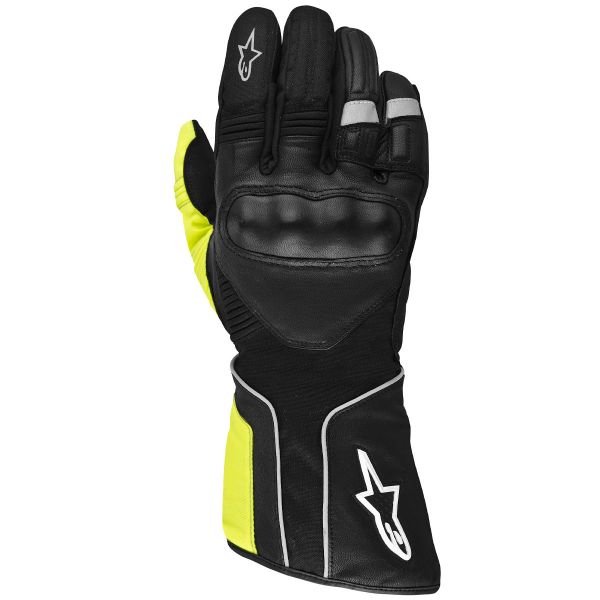 Gants Moto Alpinestars Overland Drystar Noir Jaune Fluo