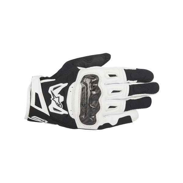 Gants Moto Alpinestars SMX-2 Air Carbon V2 Black White Gants Moto Alpinestars SMX-2 Air Carbon V2 Black White