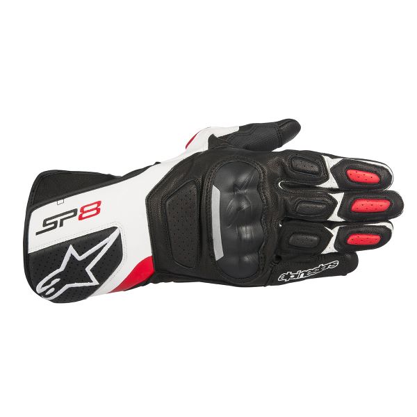Gants Moto Alpinestars SP-8 V2 Black White Red