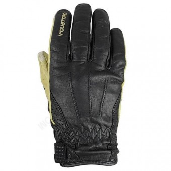 Gants Moto V'Quattro Tornado WP Lady Noir Beige