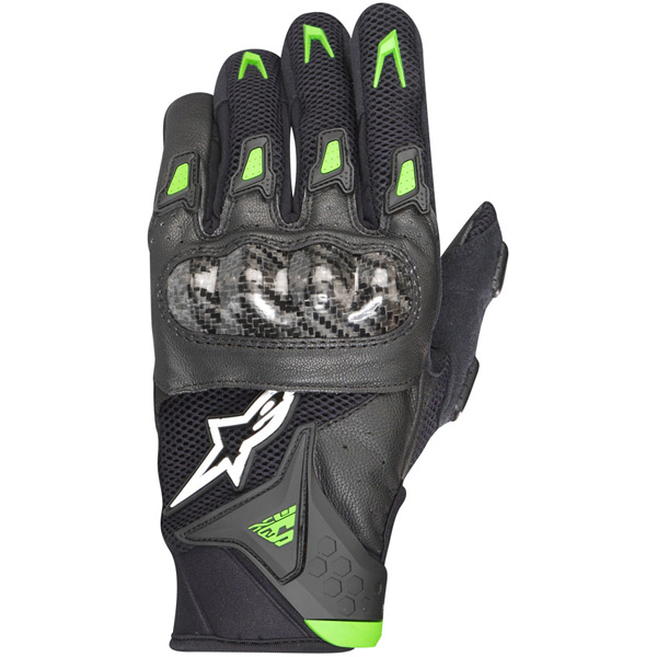 Gants Moto Alpinestars SMX-2 Air Carbon Noir Vert