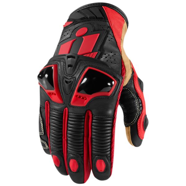Gants Moto ICON Hypersport Pro Short Red