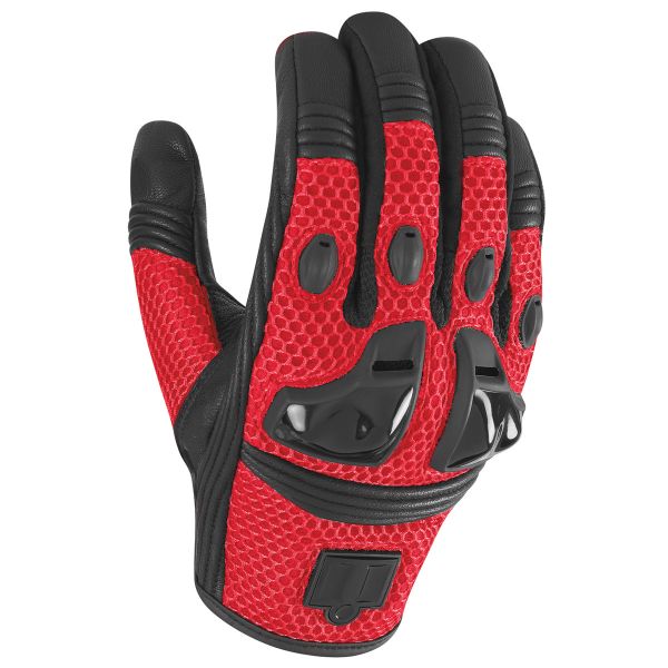Gants Moto ICON Justice Mesh Red