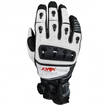Gants Moto Knox Orsa Leather White Gants Moto Knox Orsa Leather White