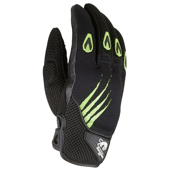 Gants Moto Furygan Rocket Noir Vert Fluo