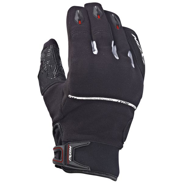 Gants Moto Ixon Rs Dry Hp Noir Blanc Rouge