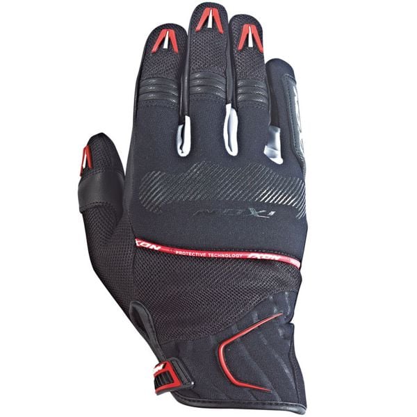 Gants Moto Ixon RS Lap Hp Black White Red