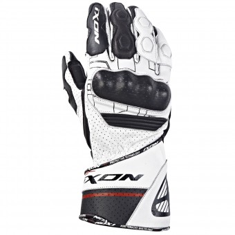 Gants Moto Ixon Rs Rallye Hp Blanc Rouge Noir