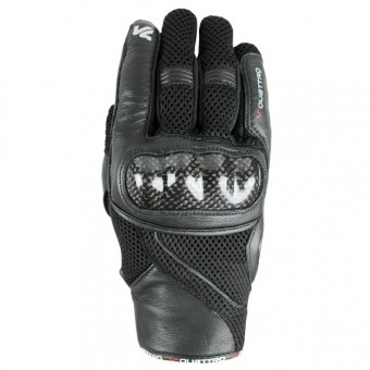 Gants Moto V'Quattro Spider Evo Noir Carbone