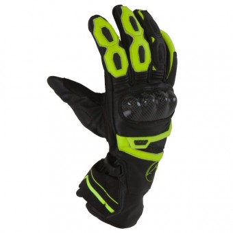 Gants Moto Bering Spitfire Noir Jaune Fluo
