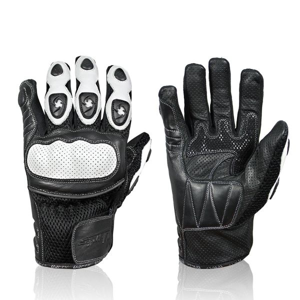 Gants Moto Darts Spy Blanc