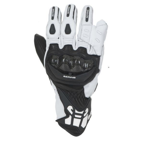 Gants Moto Bering Zaius Noir Blanc
