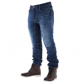 Jeans Moto Overlap Street Smalt