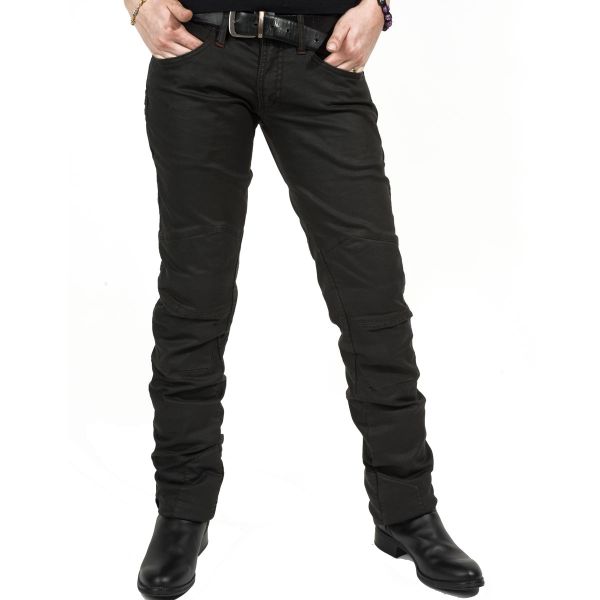 Jeans Moto Esquad Chiloë Black Brown Waxed