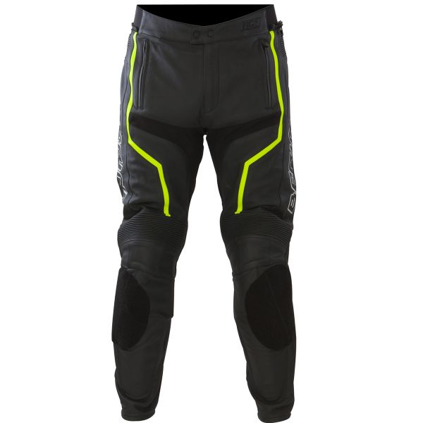 Pantalon Moto Bering Flash Pant Noir Jaune Fluo