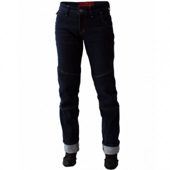 Pantalon Moto Esquad Telma Raw Blue