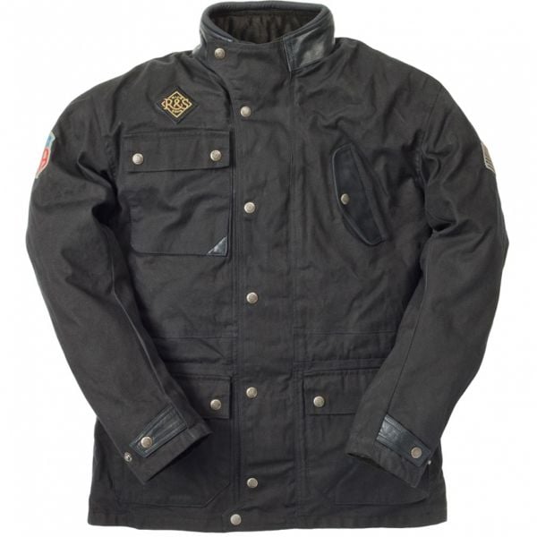 Veste Moto Ride & Sons Escape Waxed Black / Taille M [Reconditionn]