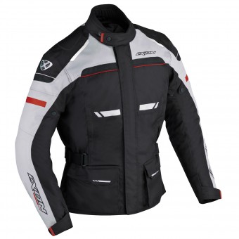 Veste Moto Ixon Fjord Noir Gris Rouge