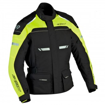 Blouson Moto Ixon Fjord Noir Jaune
